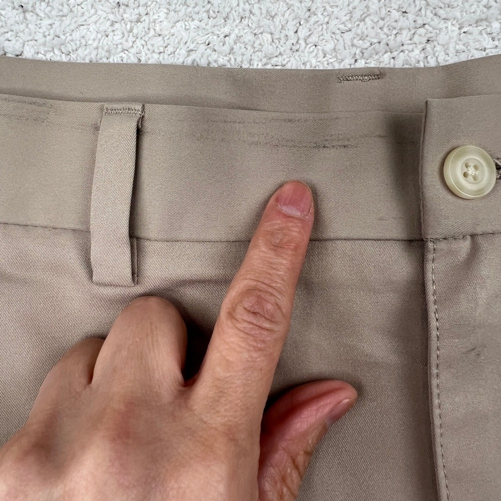 Pebble Beach Mens Tan Performance‎ Golf Shorts Size 36 Side Zip Pocket Khaki - Picture 3 of 14